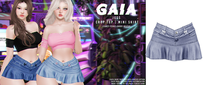 Gaia - jess mini skirt - washed