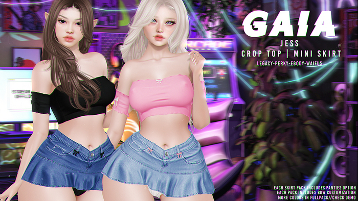 Gaia - jess crop top - fullpack