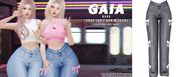 Gaia - nana denim jeans - grey