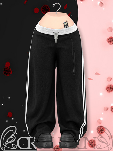 CryBunBun - Urbanbun Sweatpants - Black - Unpacker HUD