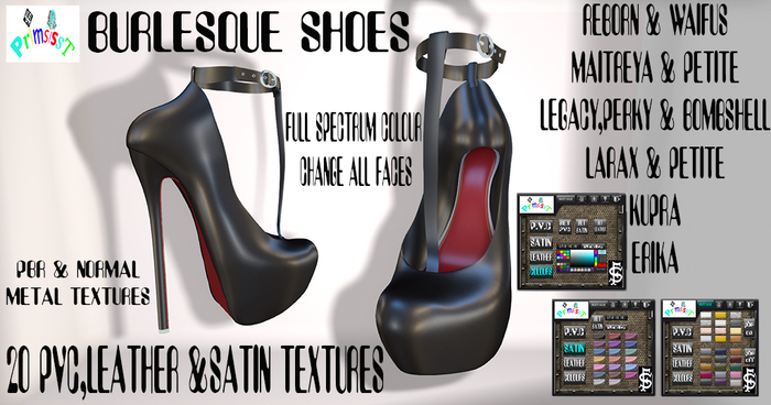 PrimsiSSt Burlesque Shoes WITH HUD