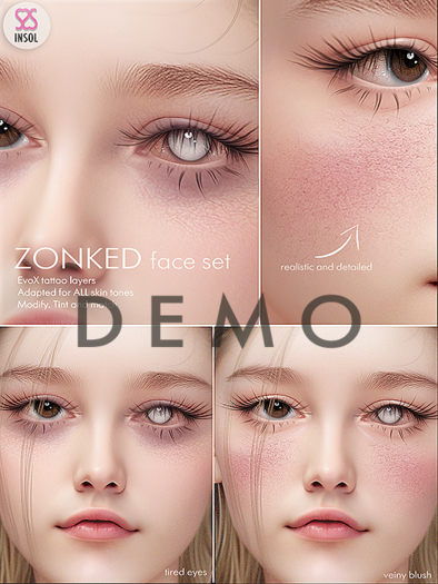 DEMO Insol: Zonked face set [EvoX BOM]
