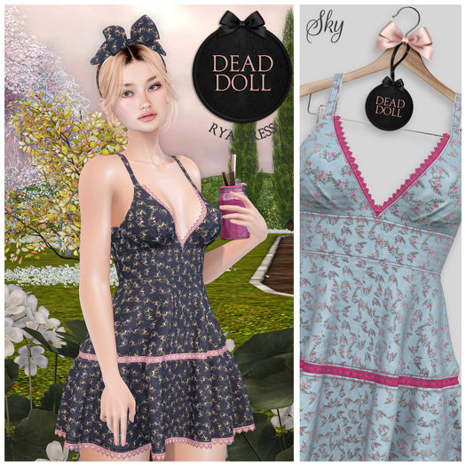 DEAD DOLL - Rya Dress (N) - Sky