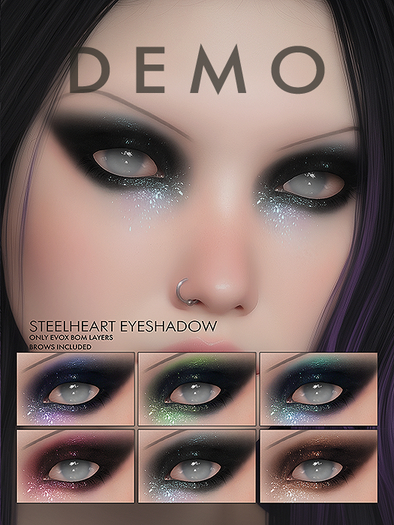 DEMO Insol: Steelheart shadows + brows (Evox BOM)