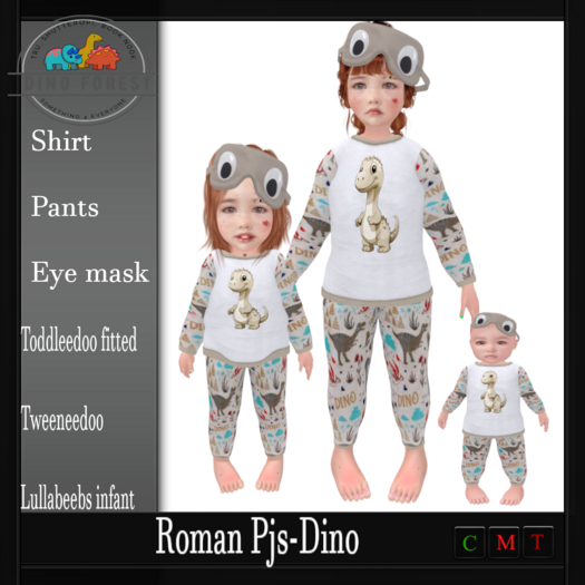 Dino Forest-Roman pjs-Dino 1 -unpacker