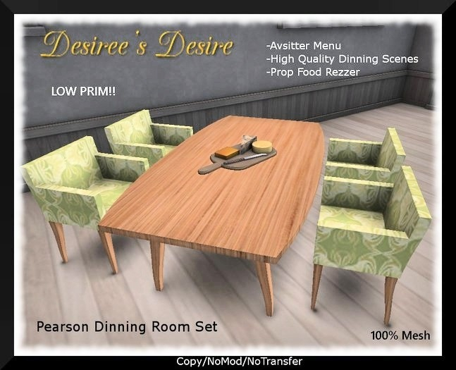 Pearson Dinning Room Set, 17 High Quality Dinning Room Scenes + Props/ Food Rezzer
