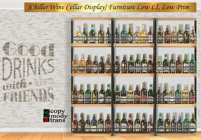 {Chiller Food Market Display} Furniture Low LI, Low Prim v. 93