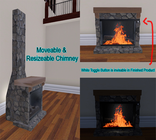 Stone Fireplace PBR