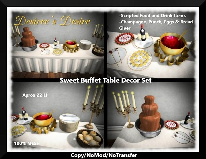 ::::Desiree's Desire:::: Sweet Buffet Table Decor Set