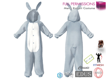 Full Perm Men's Rabbit Bunny Costume Onesie Pajama Kigurumi for Belleza Jake Signature Gianni Legacy Classic Adin Onupup