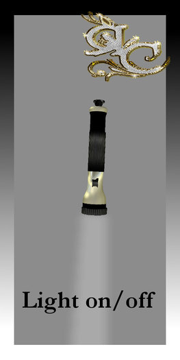 Lampe torche pompier Chrome