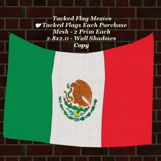 Tacked Flag Mexico1