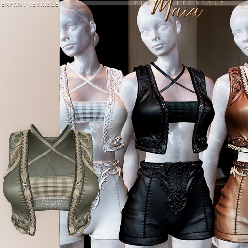 .ET. Maia Vest&Top (Add me) Olive