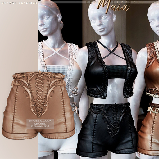 .ET. Maia Shorts (Add me) Cognac