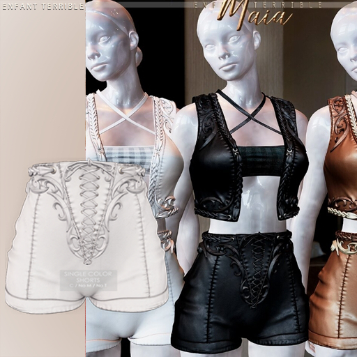 .ET. Maia Shorts (Add me) Off White