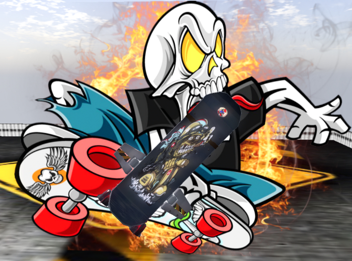 Supersonic Skateboard Model Fire 5000 Overboard V 1.3