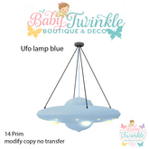 ufo lamp blue