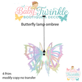 butterfly lamp ombree