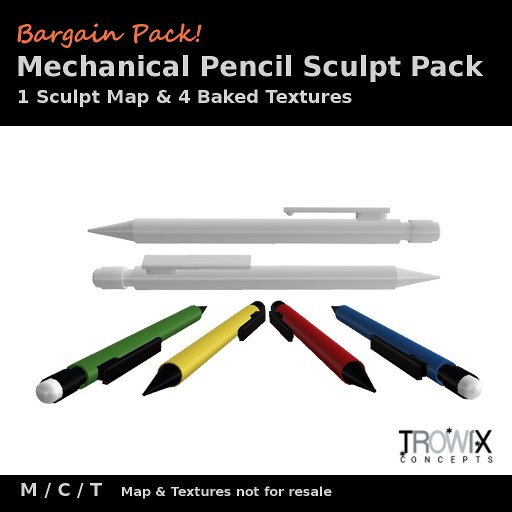 Trowix - Mechanical Pencil Sculpt Pack
