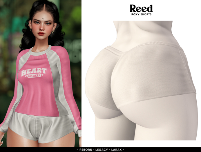 REED - ROXY SHORTS WHITE