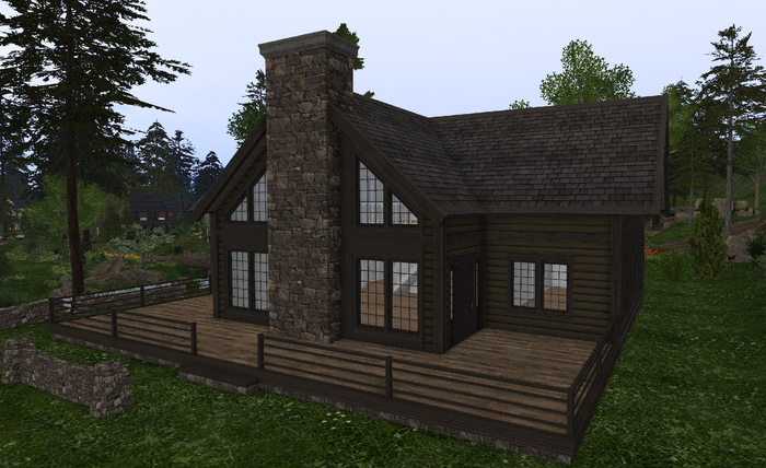 LH - Log Home - Timberline rear deck extension MP3AP