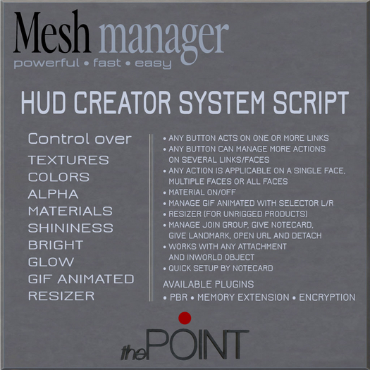 The Point - Mesh Manager 1.08