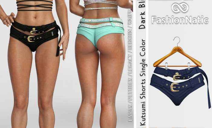 Shorts Kutsumi Dark Blue - Reborn, Waifu, Legacy, LaraX, PetiteX FashionNatic