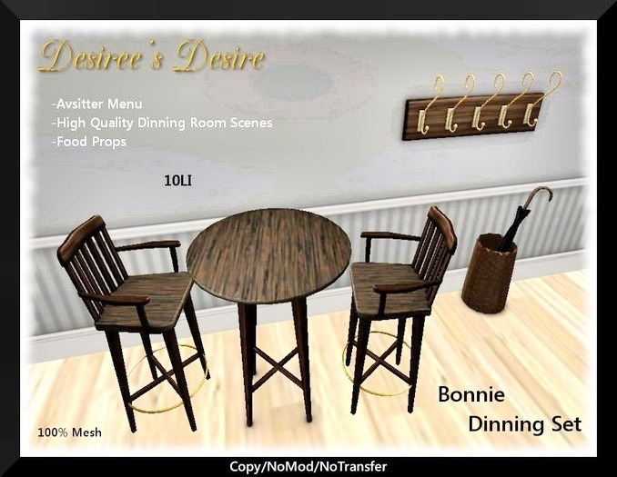 ::::Desiree's Desire::: Bonnie Dinning Set
