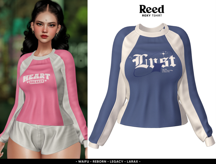 REED - ROXY TSHIRT BLUE
