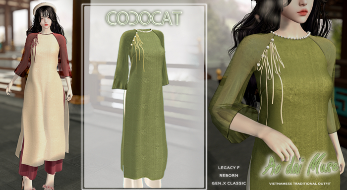 .cococat. Aodai Muse - Tea