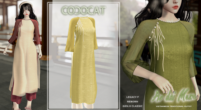 .cococat. Aodai Muse - Sugarcane