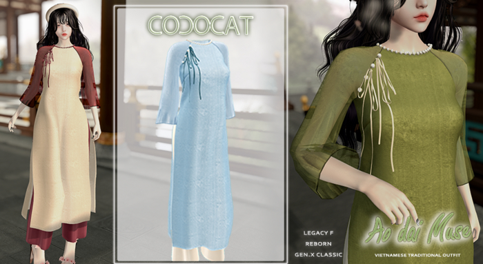 .cococat. Aodai Muse - Sky