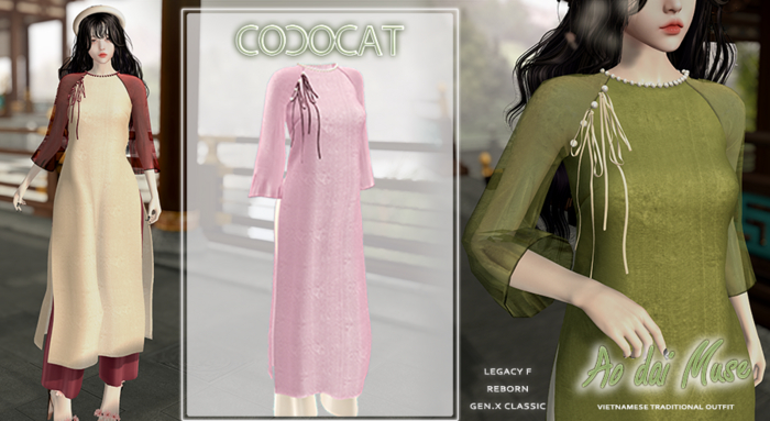 .cococat. Aodai Muse - Pink