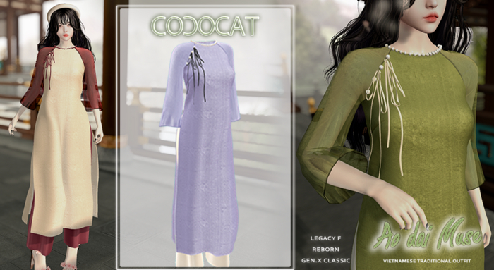 .cococat. Aodai Muse - Lilac