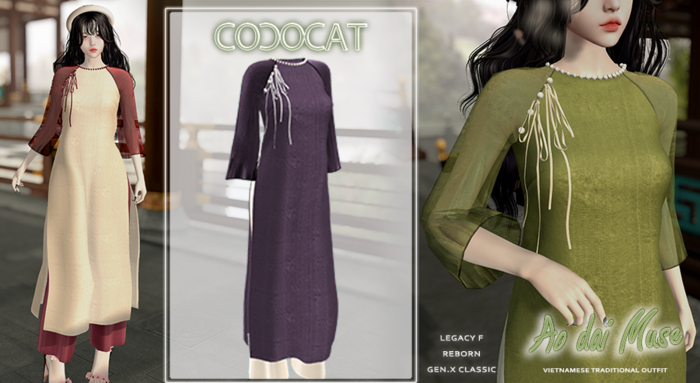 .cococat. Aodai Muse - Lavender