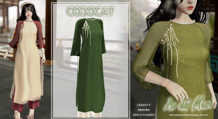 .cococat. Aodai Muse - Moss