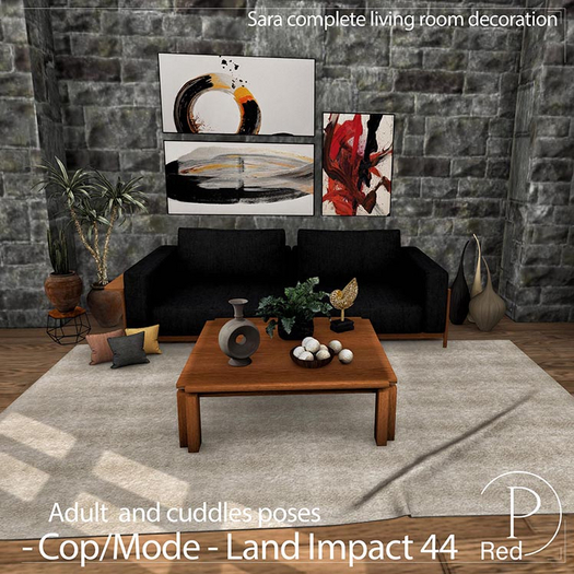 P.ReD. Sara complete living room decoration - Box