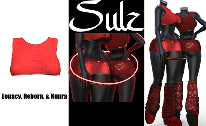 sulz // egirl top red