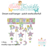ZLD dream wall hanger - patch workcollorfull