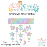 dream wall hanger ombree