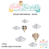 ZLD cloud with balloon   tartan