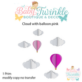 ZLD cloud with balloon pink