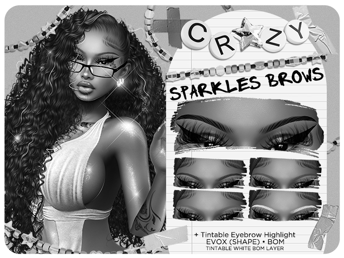 ! CRAZY ! Sparkles Eyebrows + Highlight DEMO