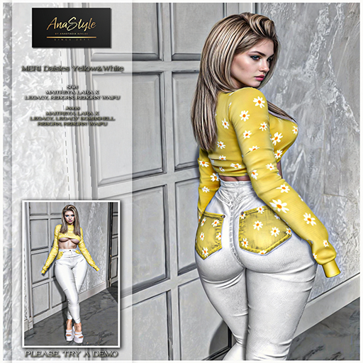 AnaSTyle - Meri Daisies Yellow&White Outfit (WEAR)*