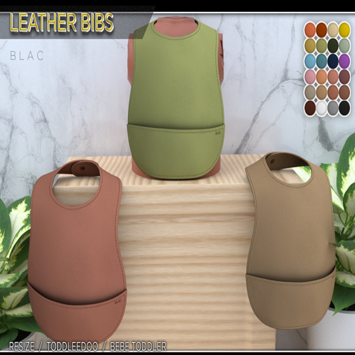 ///ZB-LEATHER BIBS TD/BEBE