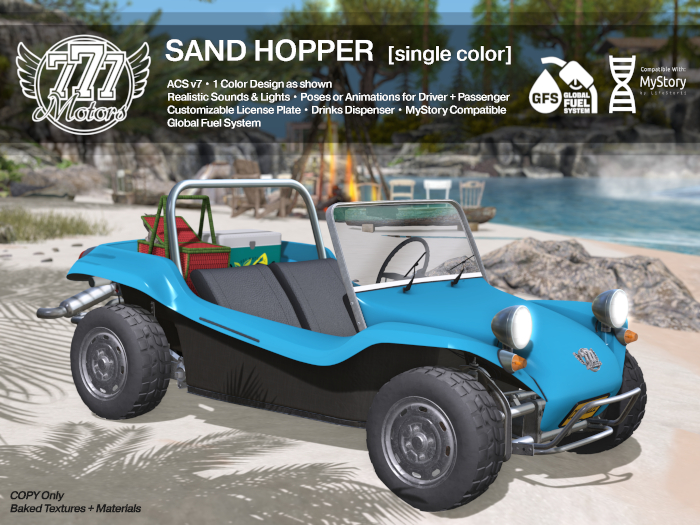 [777] Sand Hopper - Sky Blue (Add)