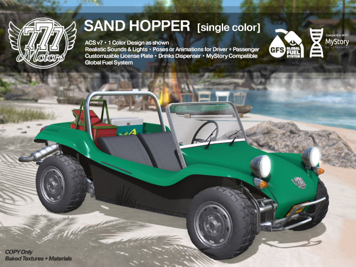 [777] Sand Hopper - Teal (Add)