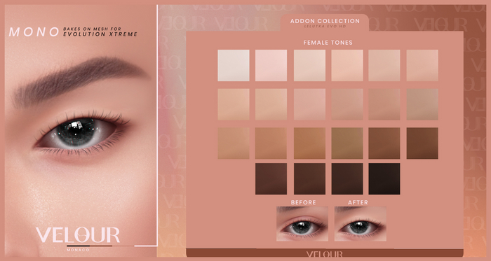 VELOUR "MONO" EYELID FEMME