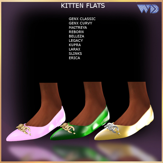 WAD DESIGNS KITTEN FLATS