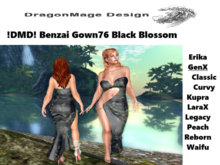 !DMD! Benzai Gown76 Black Blossom